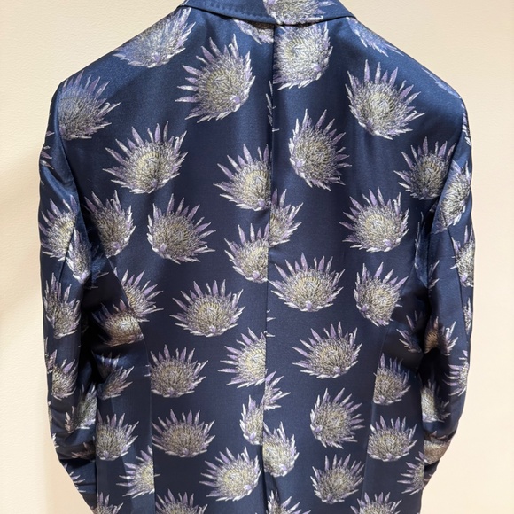 Ted Baker London Jacquard Floral Blazer Navy — Size 40R — NWT $785 - Picture 5 of 5